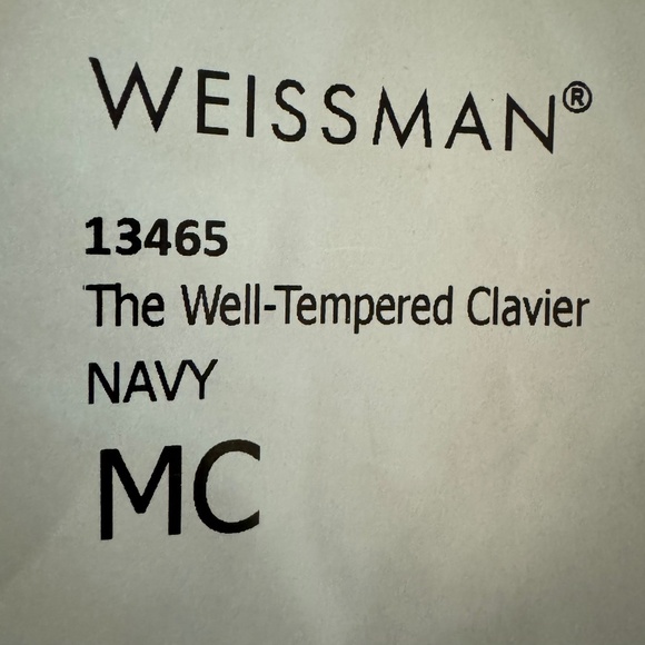 Navy blue Weissman MC Ballet Costume The Well-Tempered Clavier - Picture 5 of 6